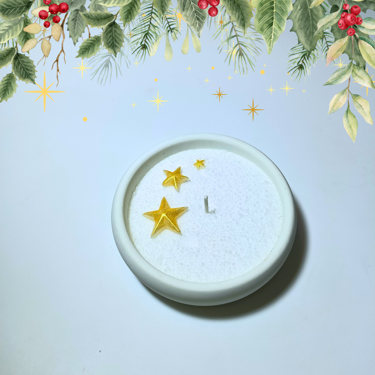 Star Candle Topper Mould for diy concrete, jesmonite, resin and candle handmade decor
