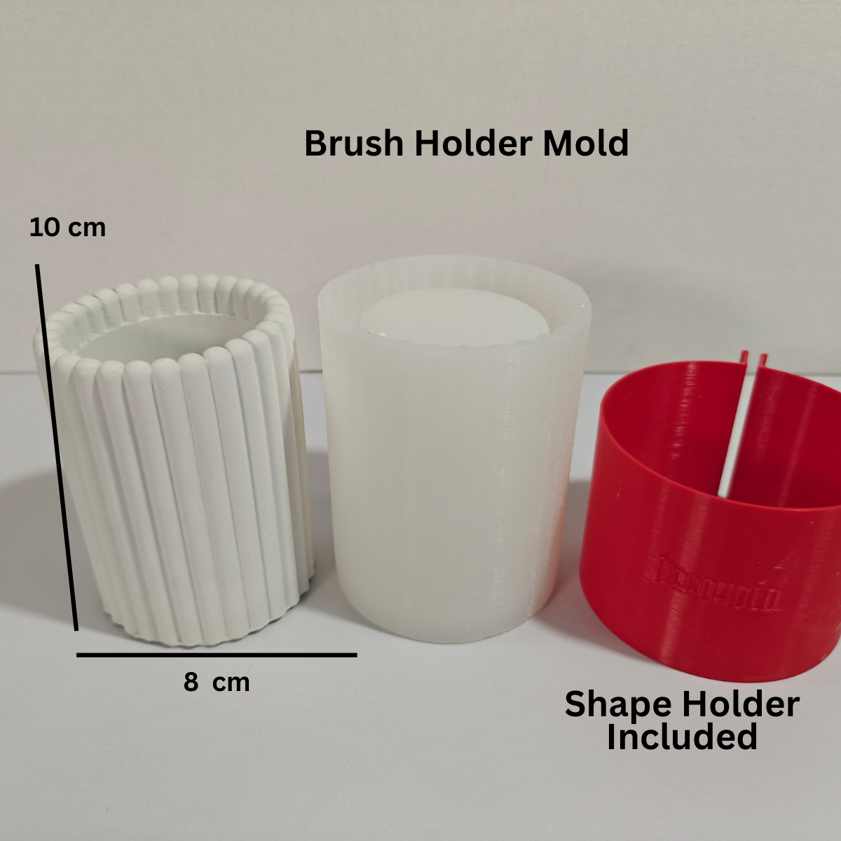 The Elaan Succulent Holder Mold for candle and planters, concrete brush holder mold