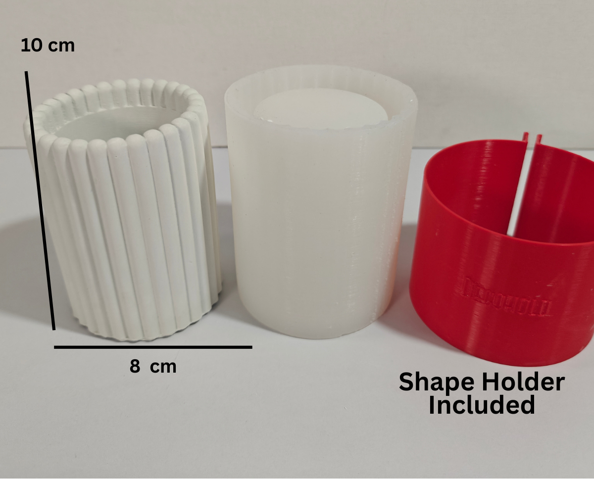 The Elaan Succulent Holder Mold for candle and planters, concrete brush holder mold