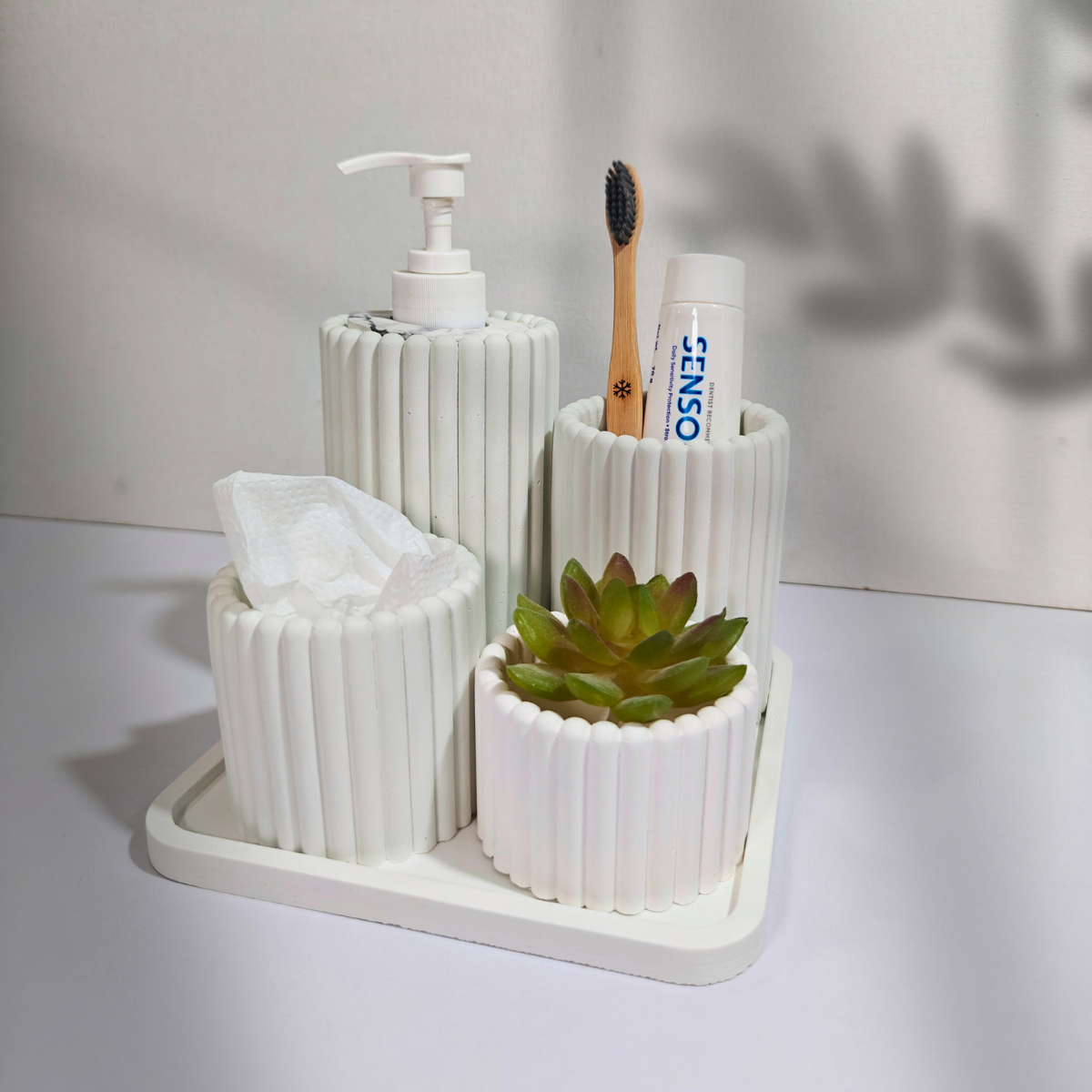 The Elaan Pack (Set of 4 Moulds) for concrete bathroom set mould