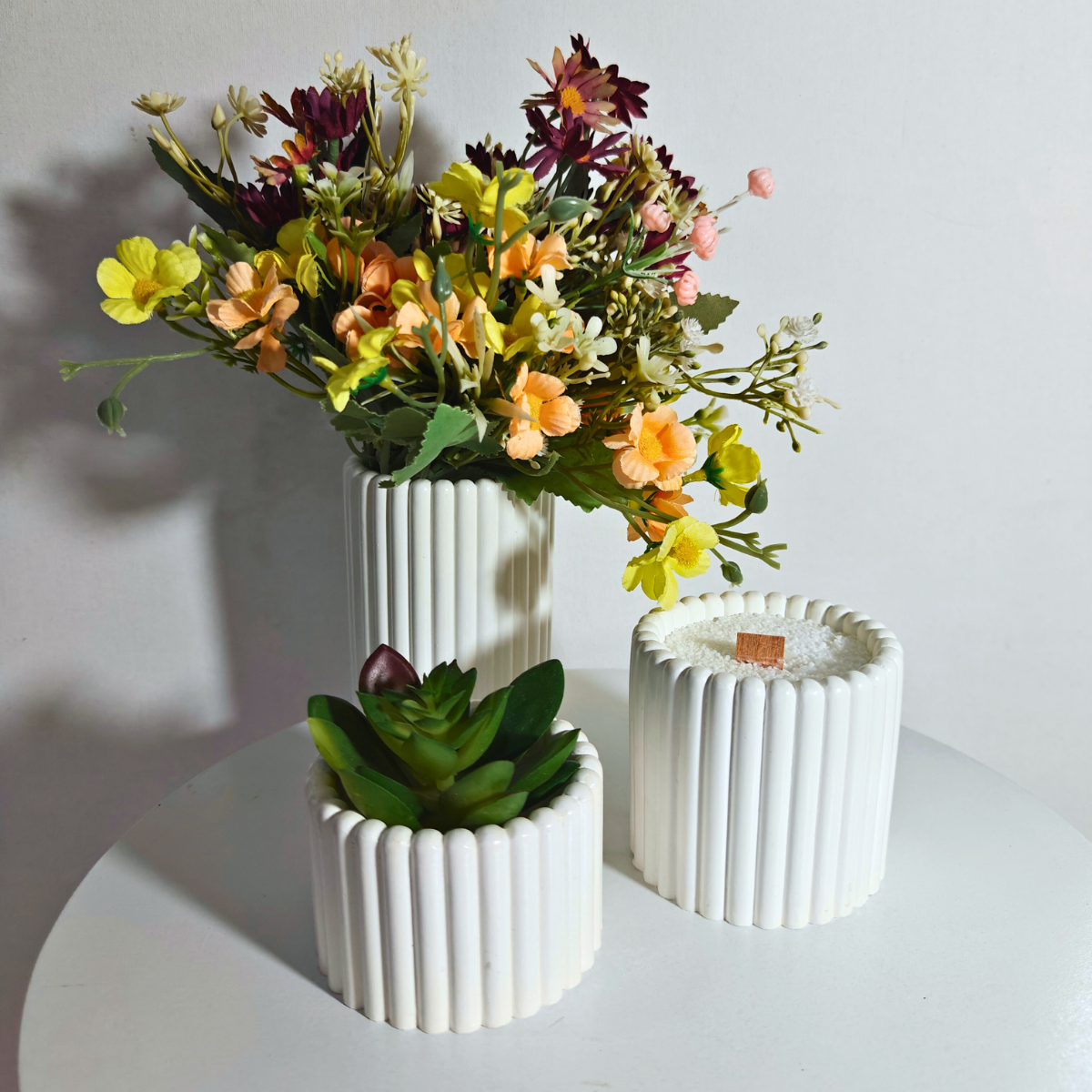 The Elaan Succulent Holder Mold for candle and planters