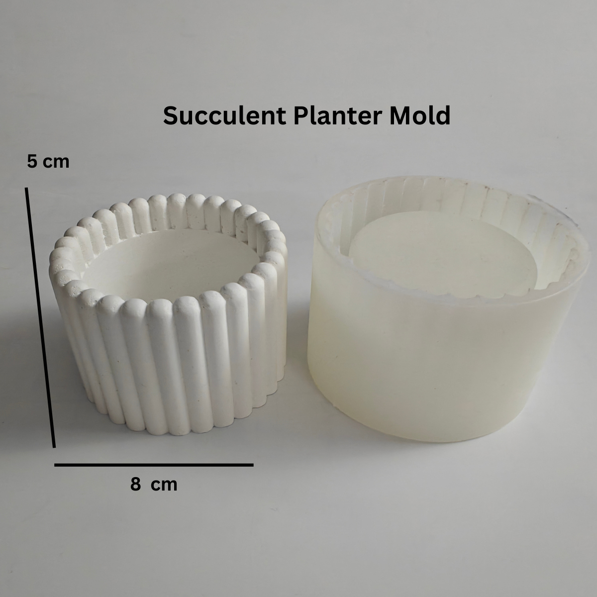 The Elaan Succulent Holder Mold for candle and planters
