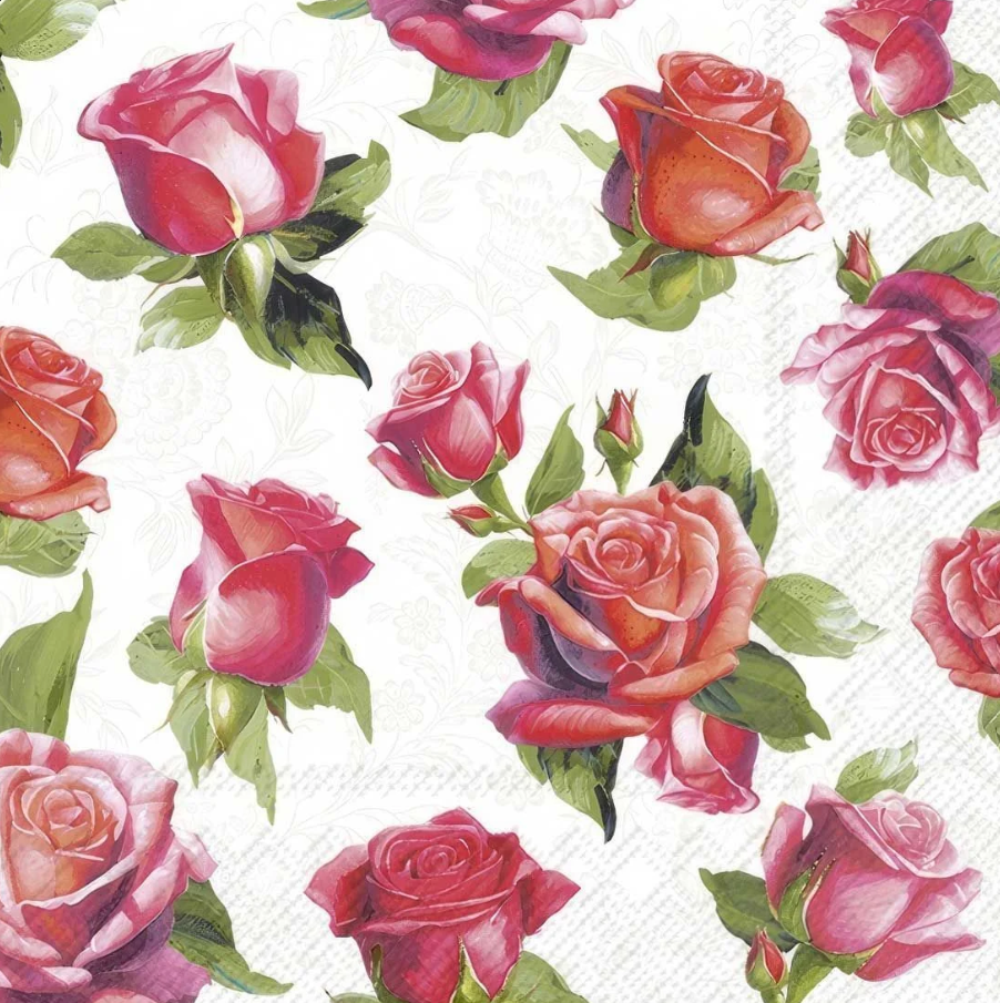 Blush Rose Decoupage (1 Tissue)