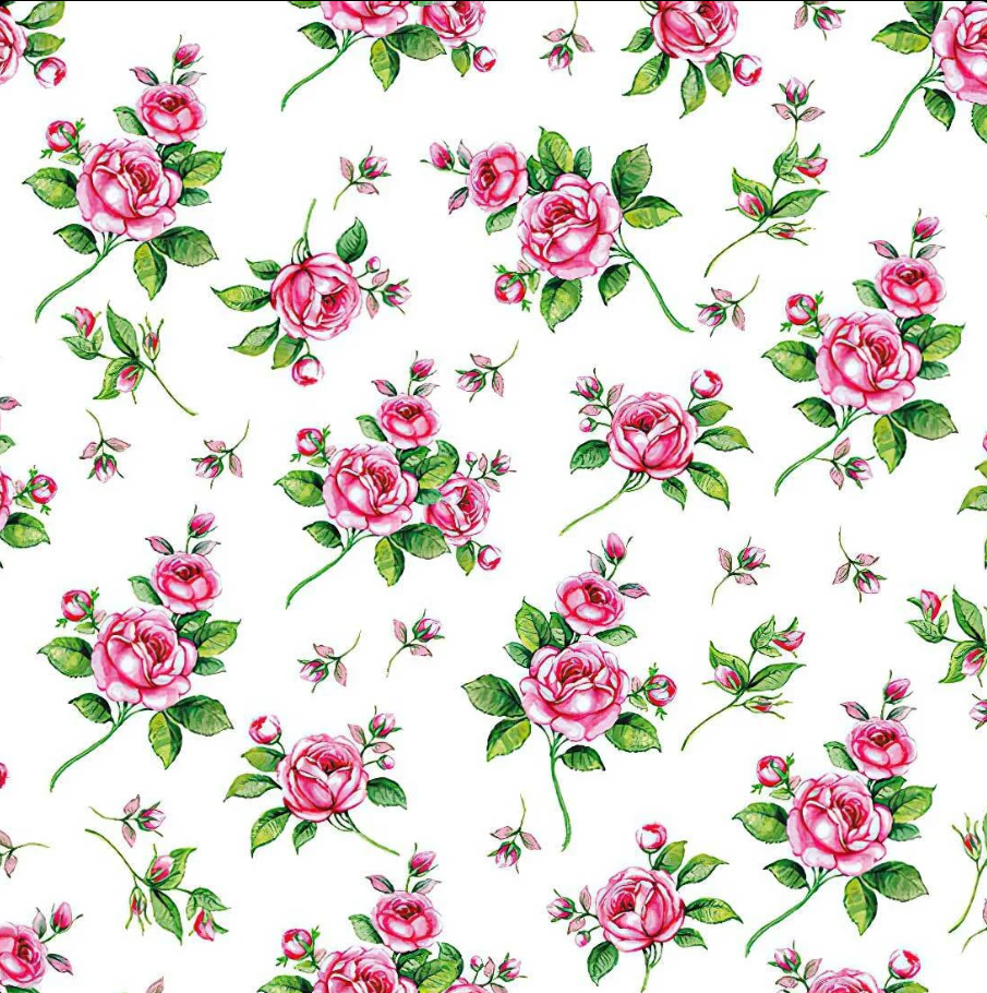 Pink Rose Mini Decoupage (1 Tissue)