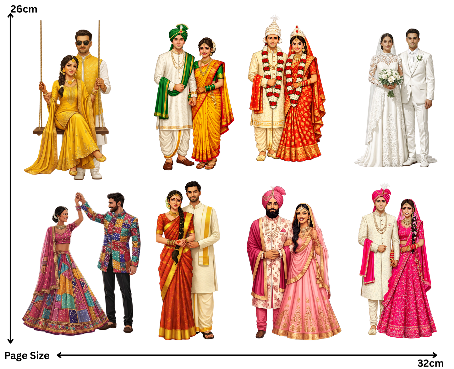 All Couple (1 Sheet: Water Transfer Sticker)