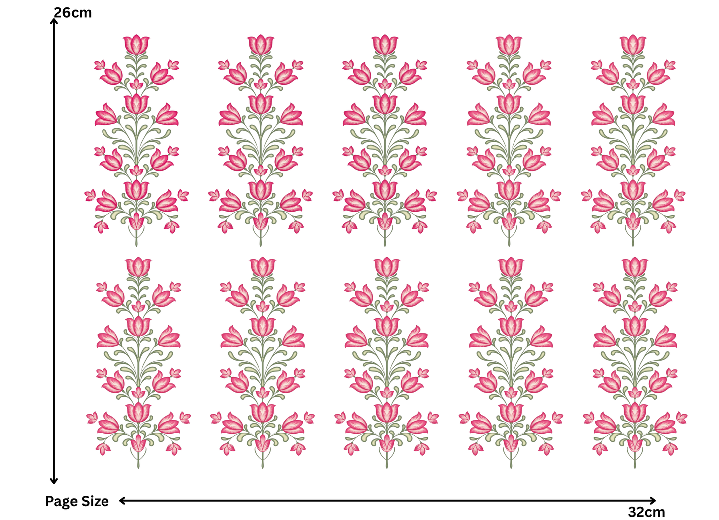 Thamari Flower (1 Sheet: Water Transfer Sticker)
