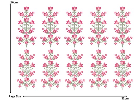 Thamari Flower (1 Sheet: Water Transfer Sticker)