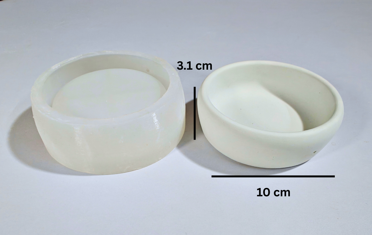 Yuki mould for concrete cement jesmonite art for diy candle making