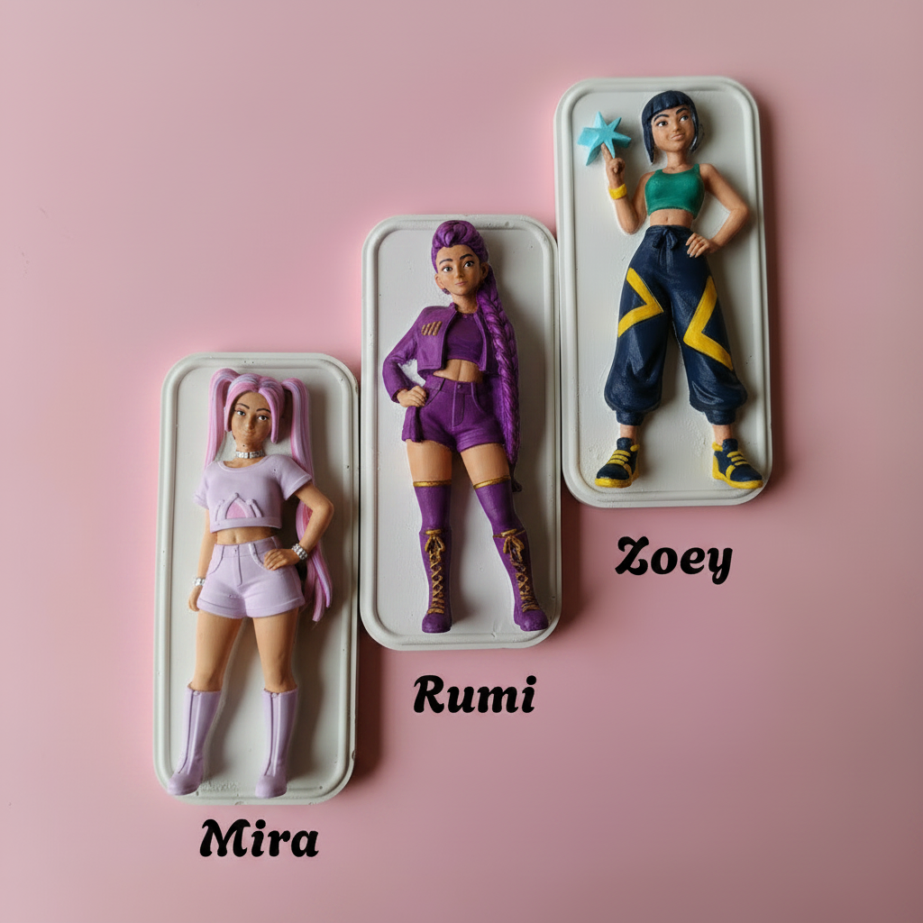 All 3 Coloured Molds Together