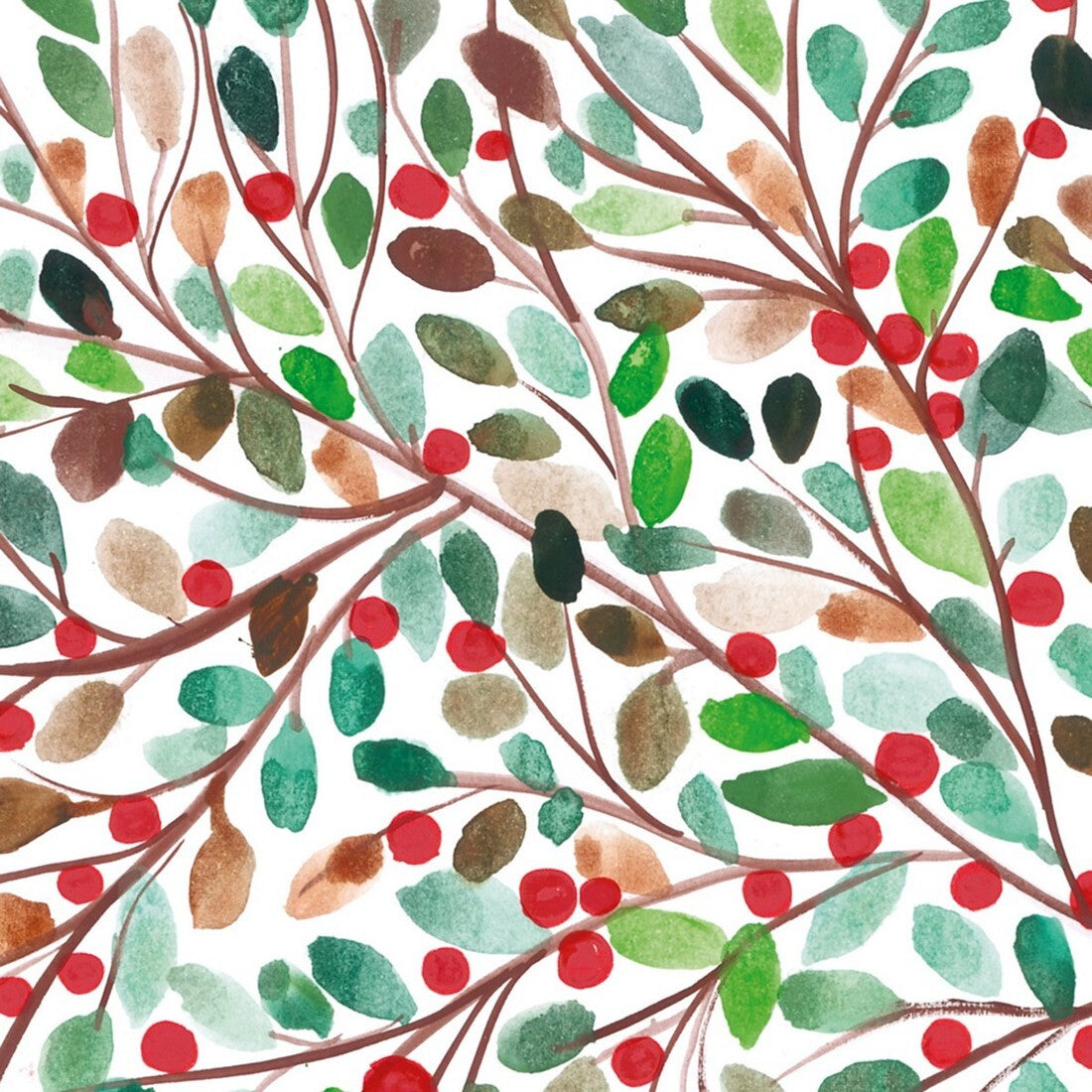 berry tree decoupage