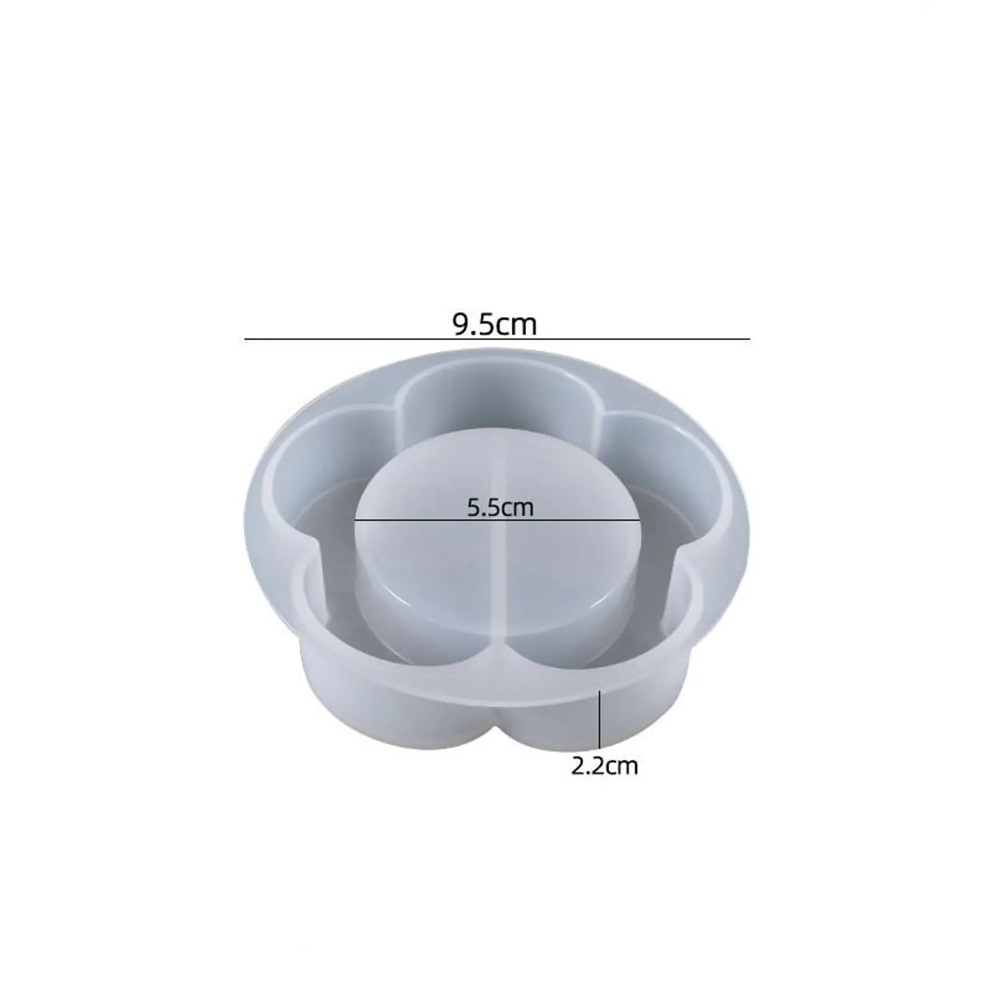 blossom flower tealight holder mould for diy concrete, jesmonite, resin and candle handmade decor
