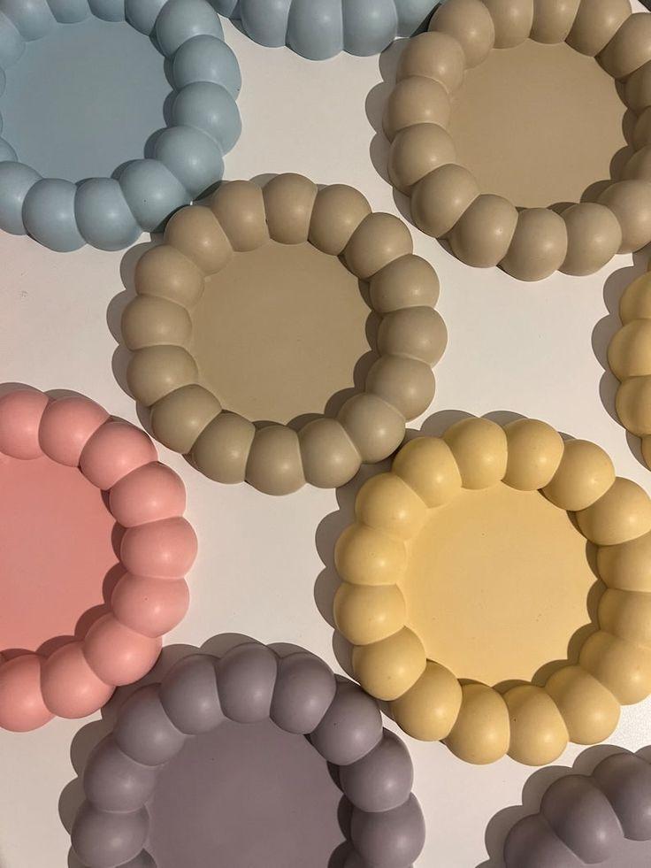 Bubble coaster mould for diy concrete, jesmonite, resin and candle handmade decor