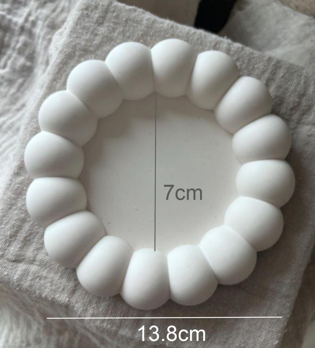 Bubble coaster mould for diy concrete, jesmonite, resin and candle handmade decor