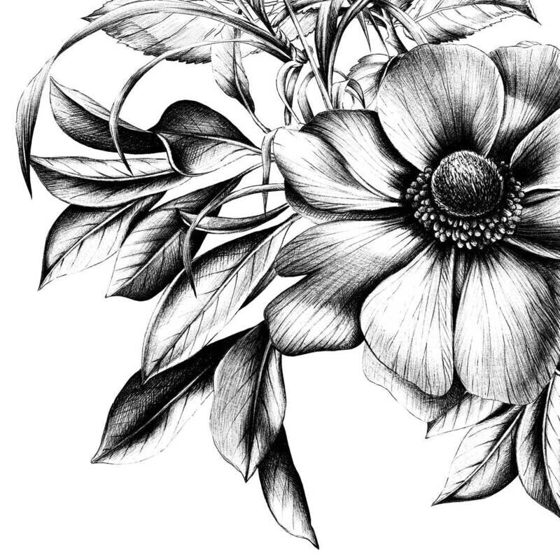 classic flower decoupage