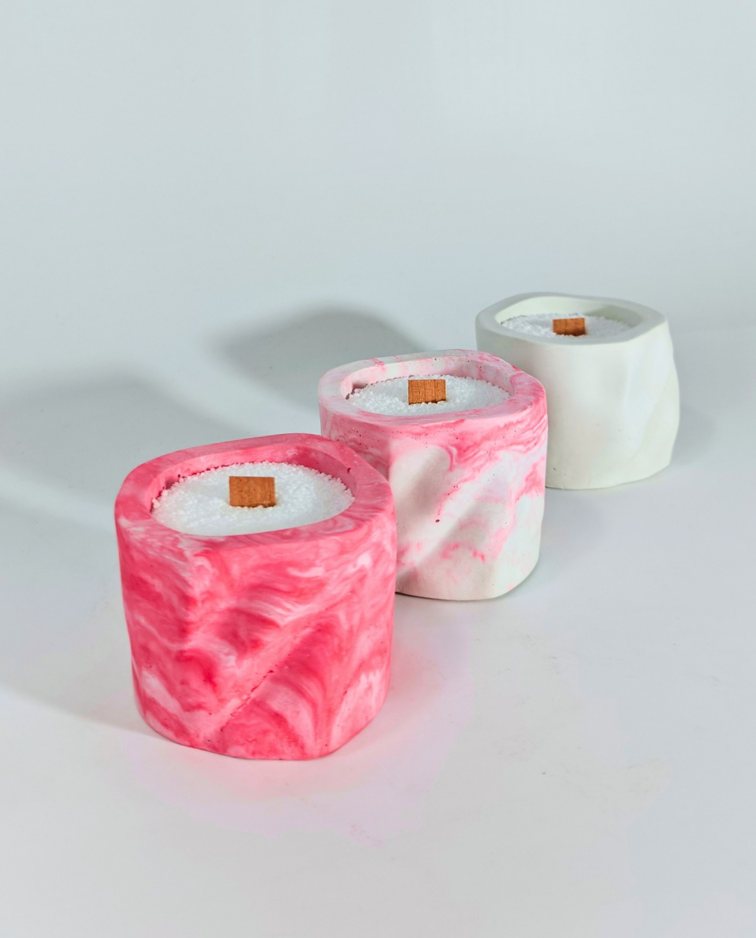 Crumpled jar mould for diy concrete, jesmonite, resin and candle handmade decor