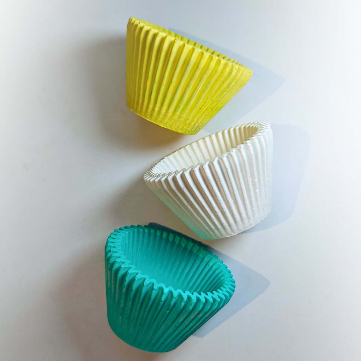 cupcake jar mould for diy concrete, jesmonite, resin and candle handmade decor