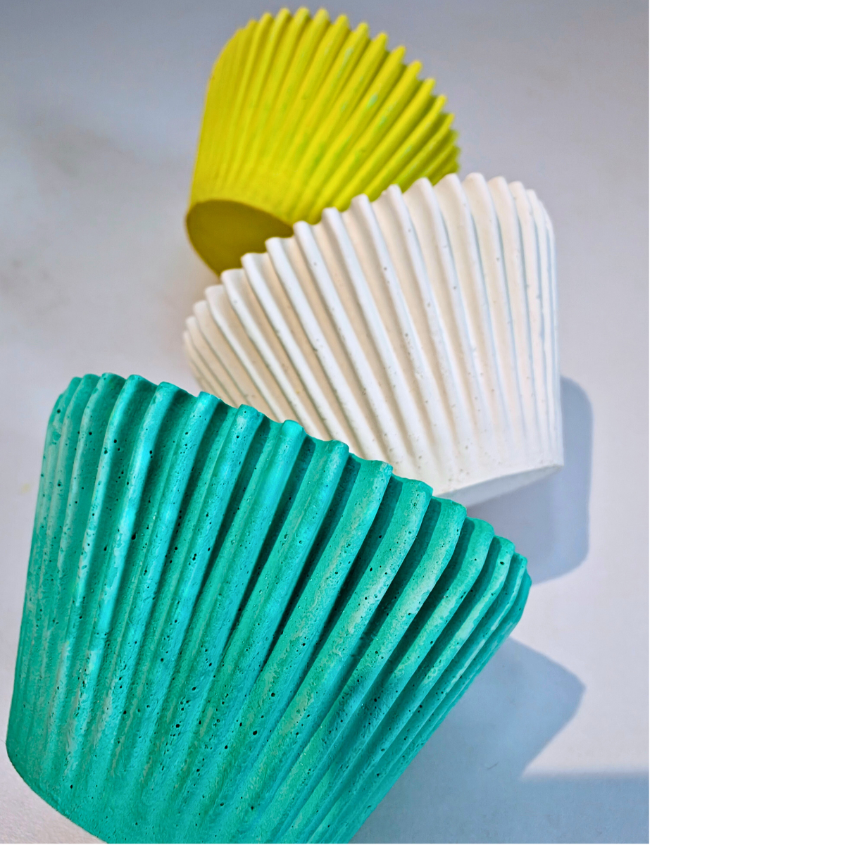 cupcake jar mould for diy concrete, jesmonite, resin and candle handmade decor