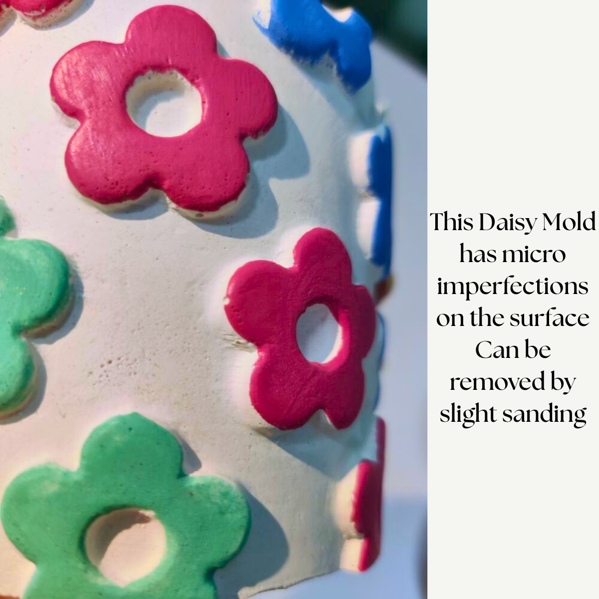 daisy jar & lid mould for diy concrete, jesmonite, resin and candle handmade decor