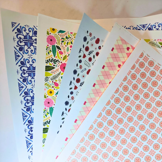 deco sheet set of 5 sheets