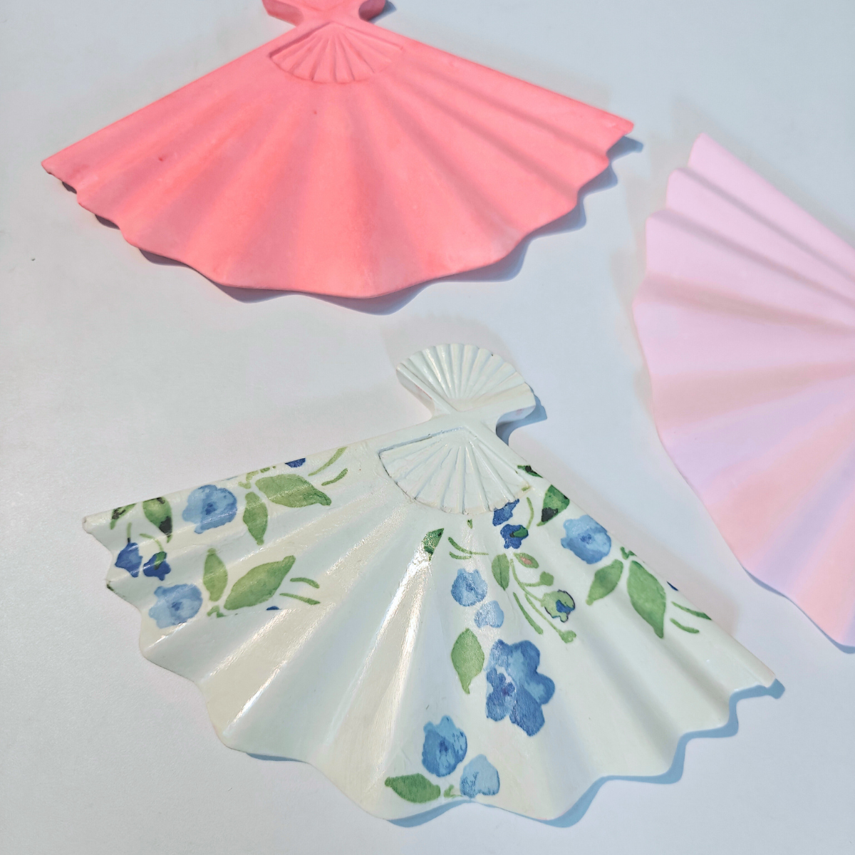 hand fan trinket mould for diy concrete, jesmonite, resin and candle handmade decor