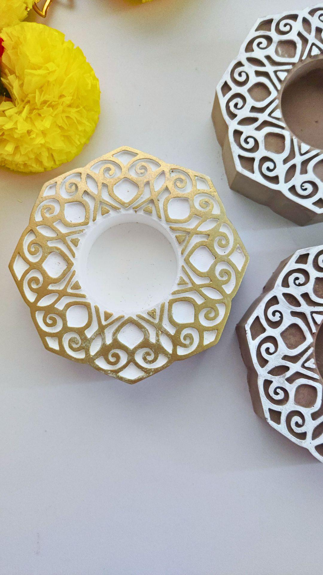 Kalamkar Tea Light Holder Mold