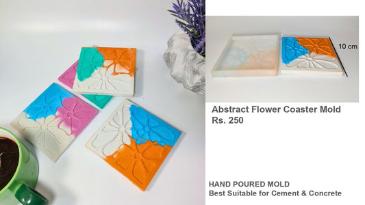 Abstract Flower Coaster Mold