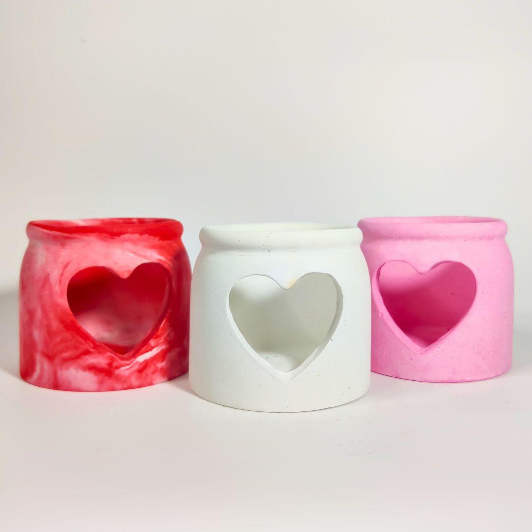 Heart Beat Jar Mold (Tea Light Holder)
