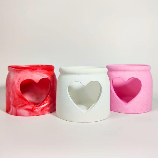 Heart Beat Jar Mold (Tea Light Holder)