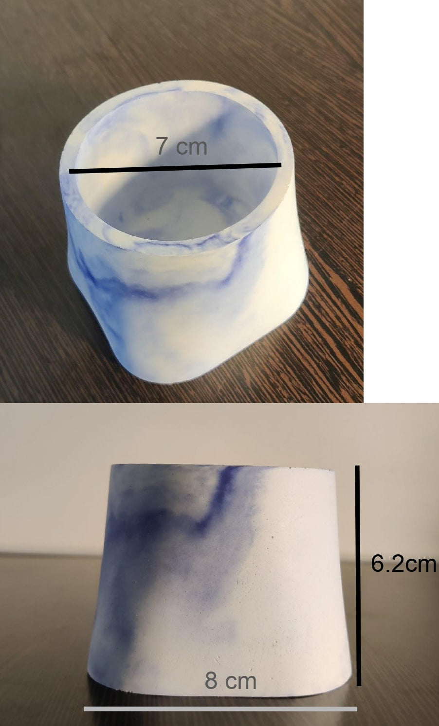 lofted jar mould for diy concrete, jesmonite, resin and candle handmade decor