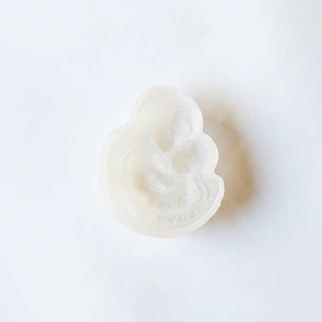 Mother & Child Sculpture — Expanded White Backdrop