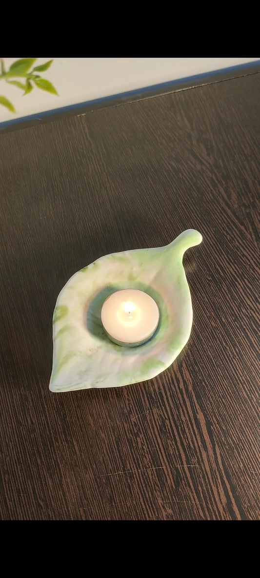 paan leaf tealight mould