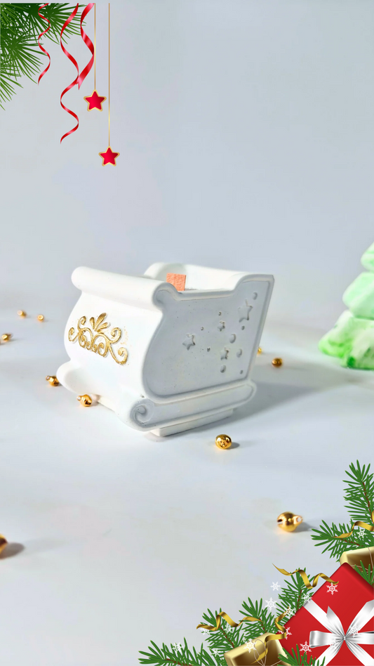 Santa Sleigh Jar Mold