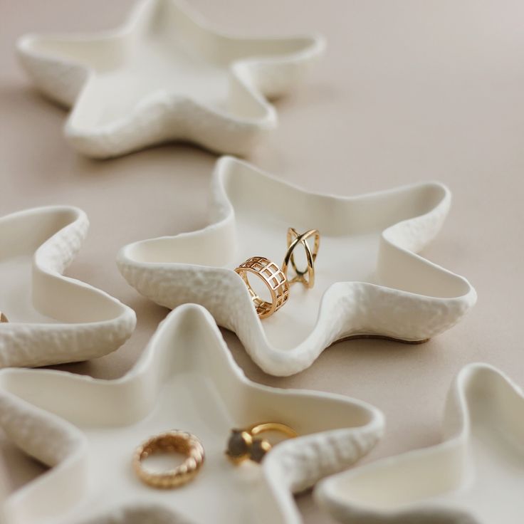 starfish shell dish mould for diy concrete, jesmonite, resin and candle handmade decor