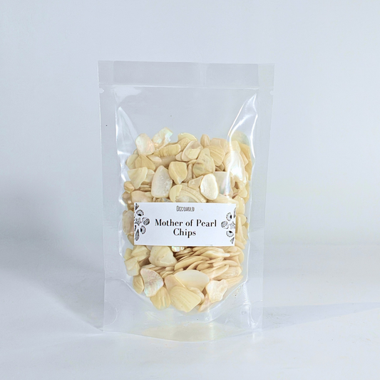 white mother of pearl crushed shells